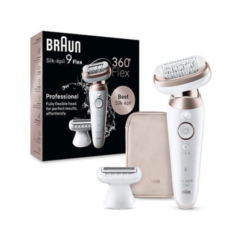 Braun Silk-épil 9 Flex 9-030 3D 40 pinças Rosa/Branco - Depiladora - Item1