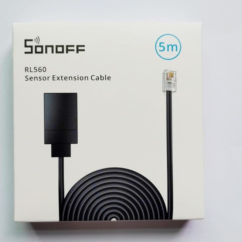 Cable alargador de sensor Sonoff RL560 Negro - Ítem4