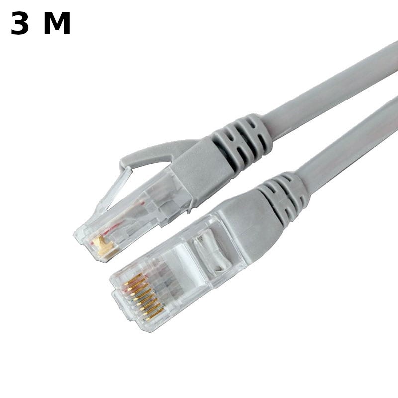 Cable De Red Plano Slim Company Cat 7 Rj45 Utp Ethernet 3 Metros