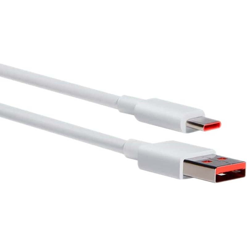 Cable Xiaomi 6A USB Tipo A a USB Tipo C 1m Blanco - Ítem