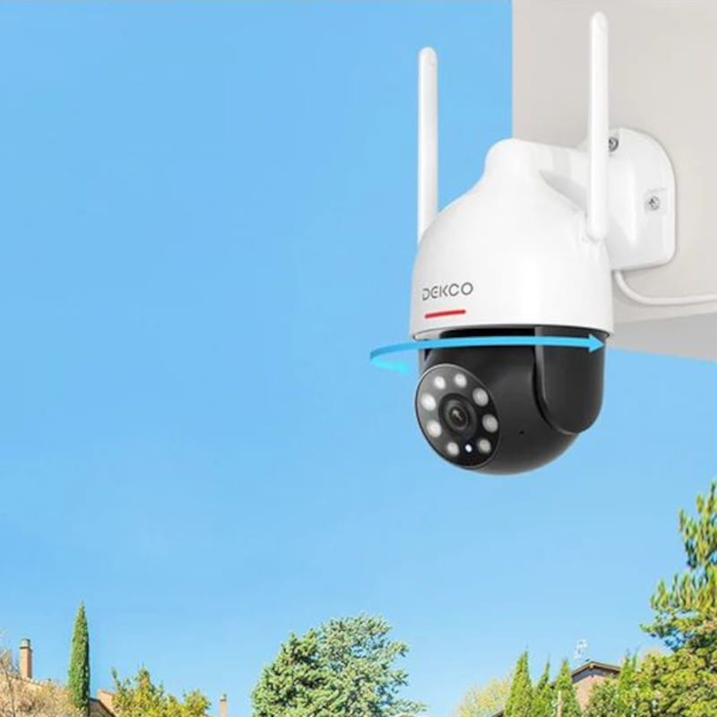 Cámara de seguridad IP DEKCO DC5L 2K QHD WiFi Visión Nocturna a color Google Assistant/Alexa Blanco - Desprecintado - Ítem2