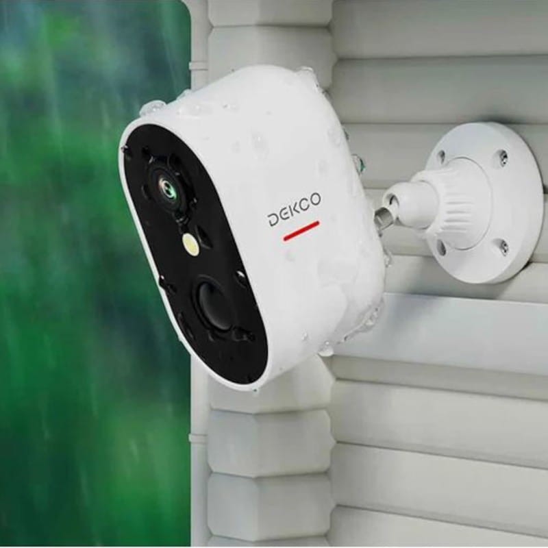 Câmara de segurança IP DEKCO DC6L FullHD IP66 Holofote Branco - Item5