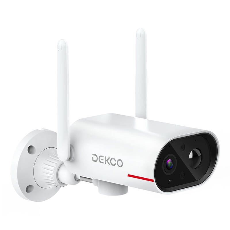 Caméra de sécurité IP DEKCO DC8L 3MP Panneau Solaire Vision Nocturne IP65 Blanc - Ítem1