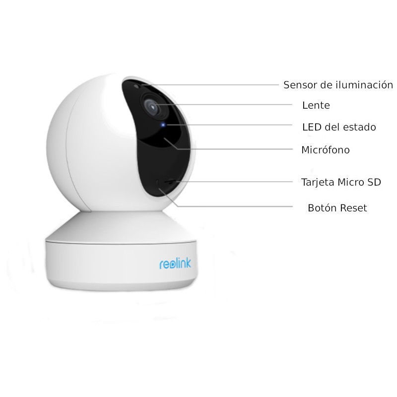 Cámara de seguridad IP Reolink E1 PRO Wifi Super HD 4MP - Ítem1