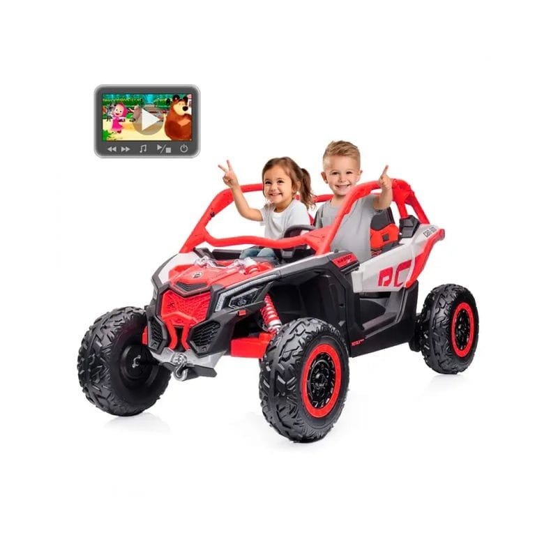 Can AM Maverick UTV Buggy XXL 24V Pantalla MP4 Rojo - Coche eléctrico para niños - Ítem7