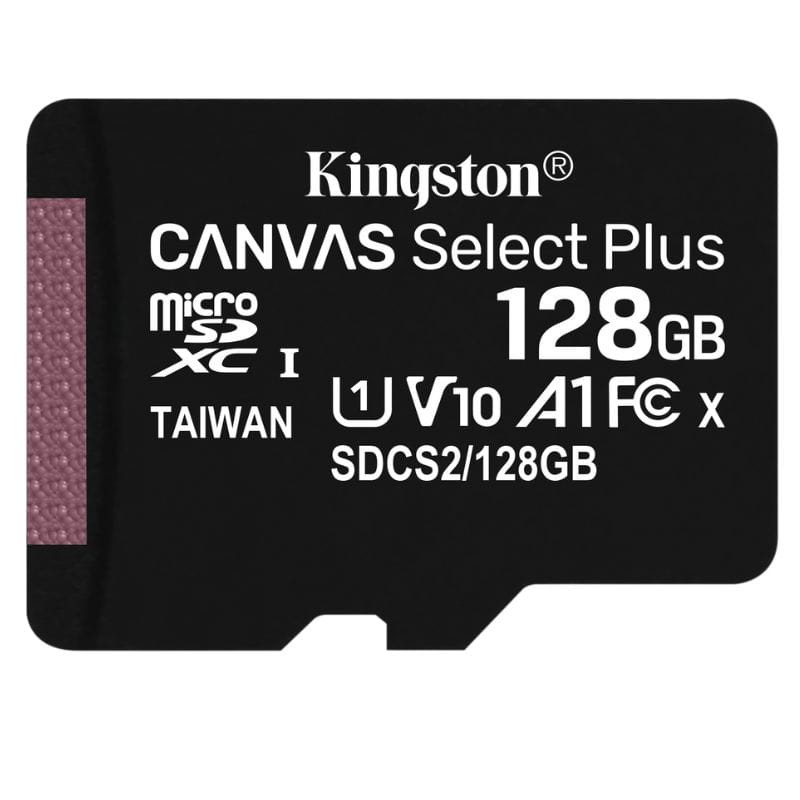 Kingston Canvas Select Plus 128 GB Clase 10 UHS-I U1 V10 Negro - Tarjeta microSD - Ítem