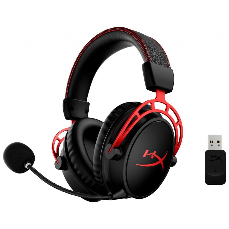 HyperX Cloud Alpha Preto e Vermelho - Headset para jogos sem fio - Item1