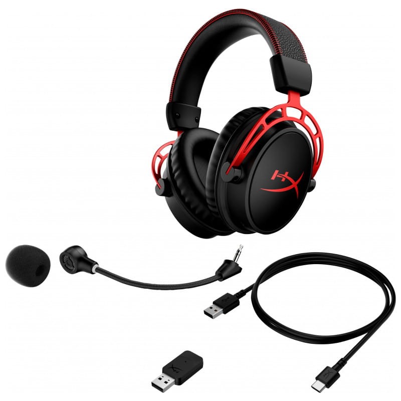 HyperX Cloud Alpha Preto e Vermelho - Headset para jogos sem fio - Item4