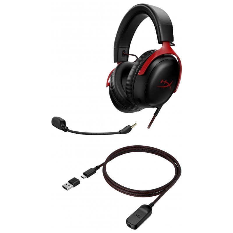 HyperX Cloud III Negro y rojo - Auriculares gaming - Ítem6