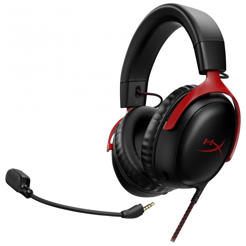 HyperX Cloud III Negro y rojo - Auriculares gaming - Ítem1