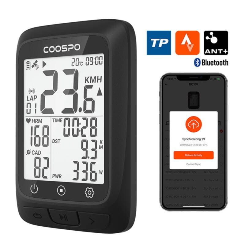 Coospo BC107 GPS+Beidou ANT+ Negro - Ciclocomputador - Ítem4