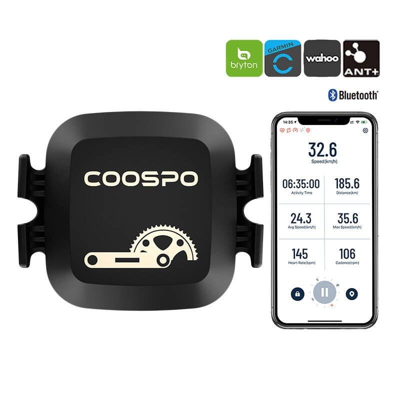 Coospo BK467 BLE/ANT+ Negro - Sensor de cadencia y velocidad - Ítem1