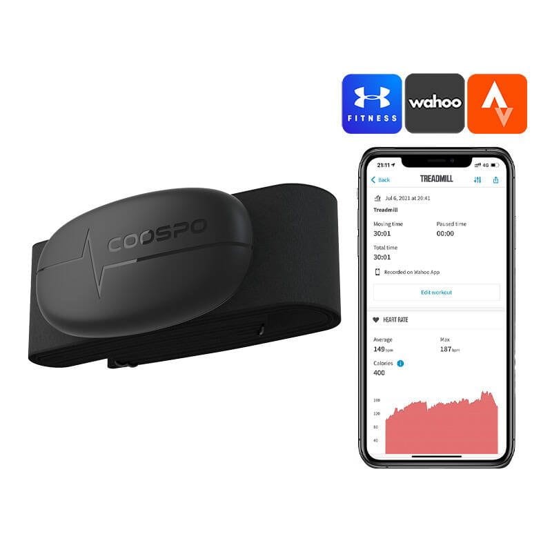 Coospo H6 BLE/ANT+ Negro - Monitor de frecuencia cardíaca para el pecho - Ítem1