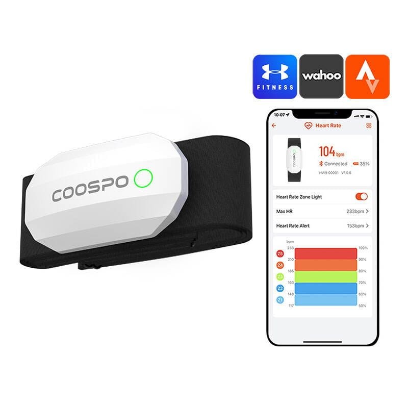 Coospo H808S-W BLE/ANT+ Blanc - Moniteur de fréquence cardiaque - Ítem1