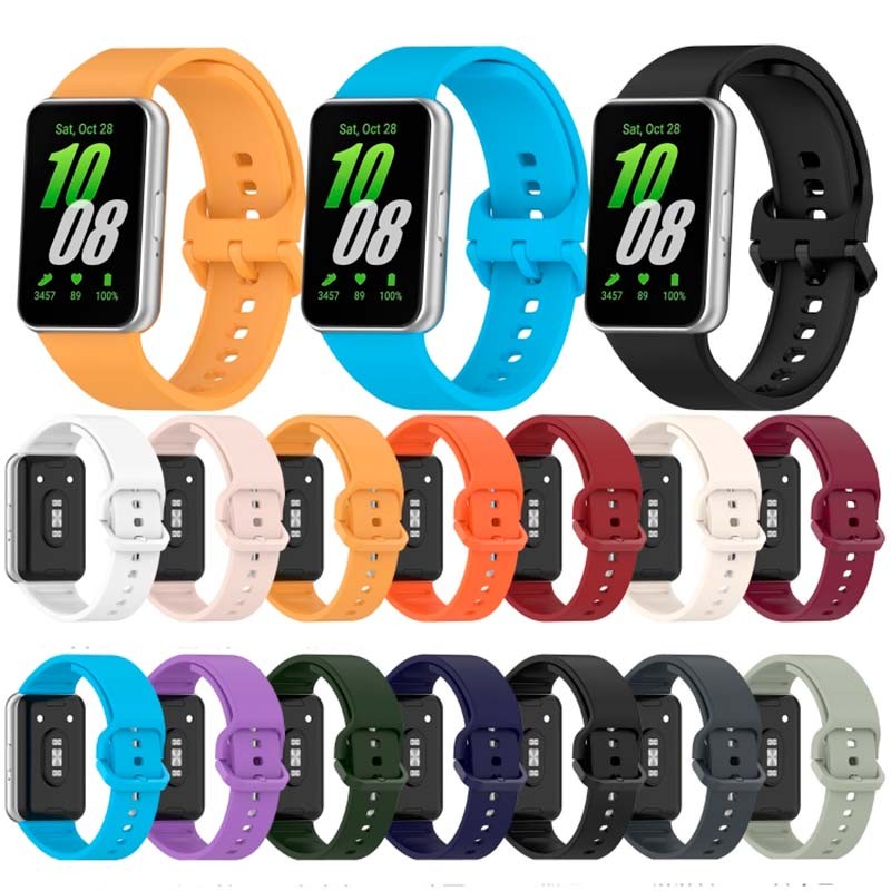 Correa de silicona verde oscuro para Samsung Galaxy Fit 3 - Ítem5