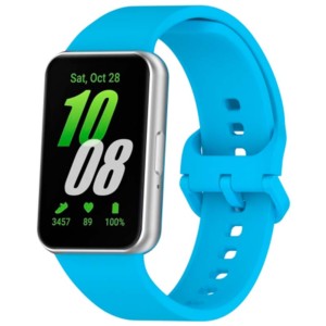 Correa de silicona azul claro para Samsung Galaxy Fit 3