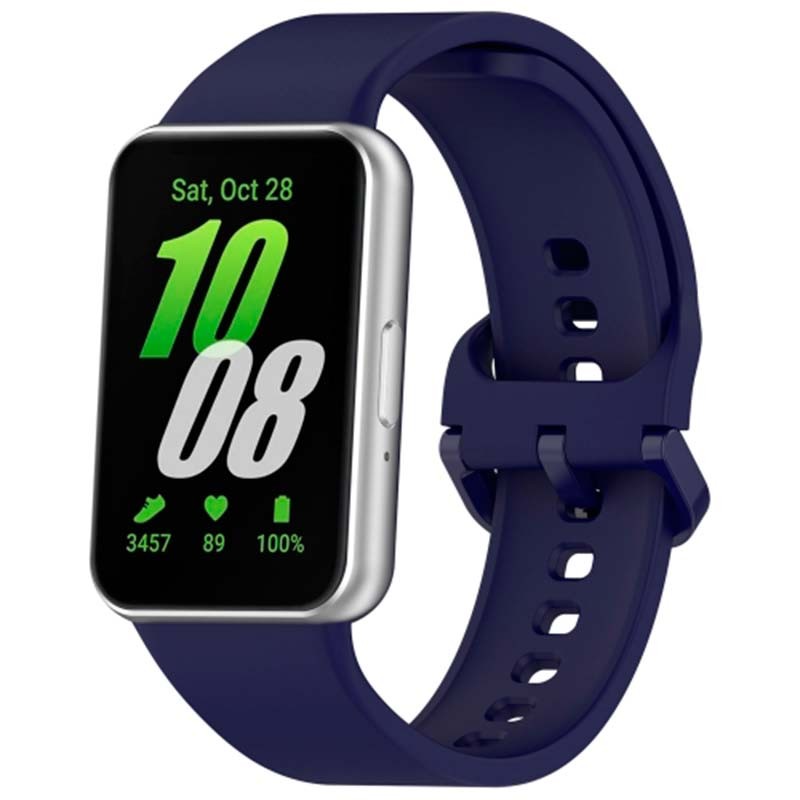 Correa de silicona azul marino para Samsung Galaxy Fit 3 - Ítem