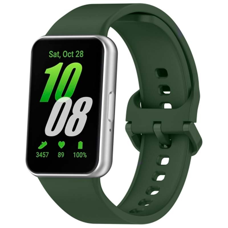 Correa de silicona verde oscuro para Samsung Galaxy Fit 3 - Ítem