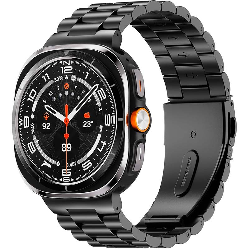 Bracelet Métal Maillons Samsung Galaxy Watch Ultra Noir - Ítem