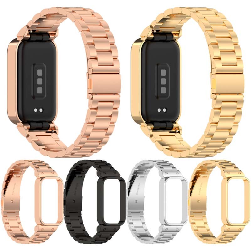 Pulseira Metal Elos Xiaomi Mi Smart Band 9 Active / Redmi Smart Band 3 Preto - Item3