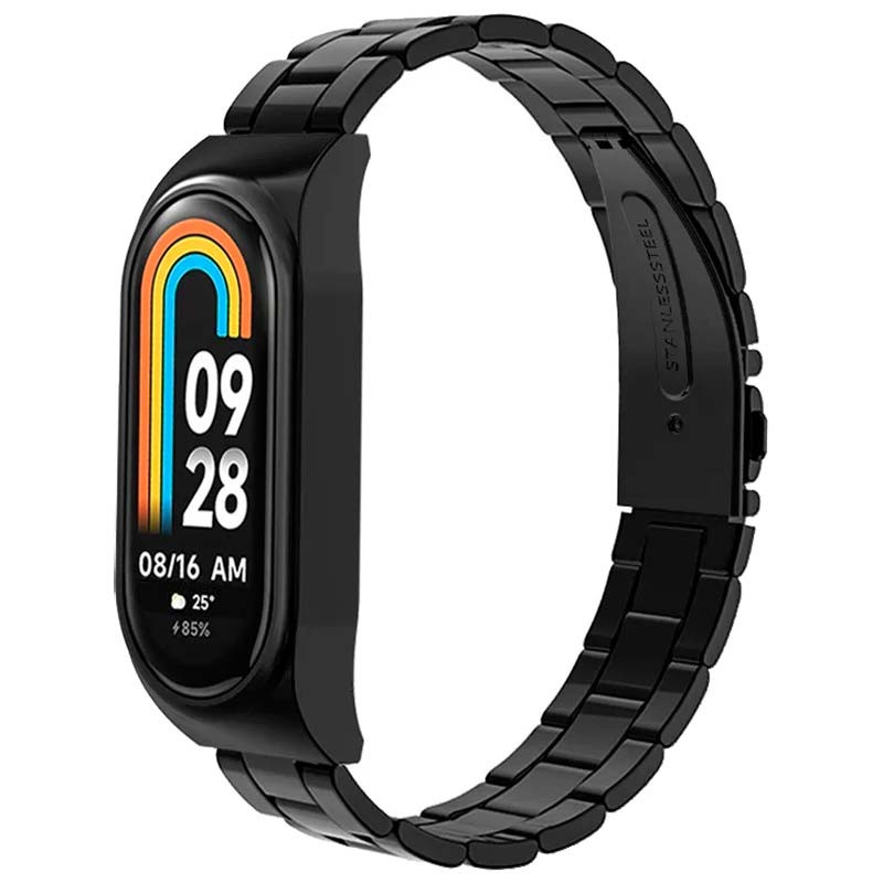 Correa metálica de eslabones negra para Xiaomi Smart Band 8 - Ítem