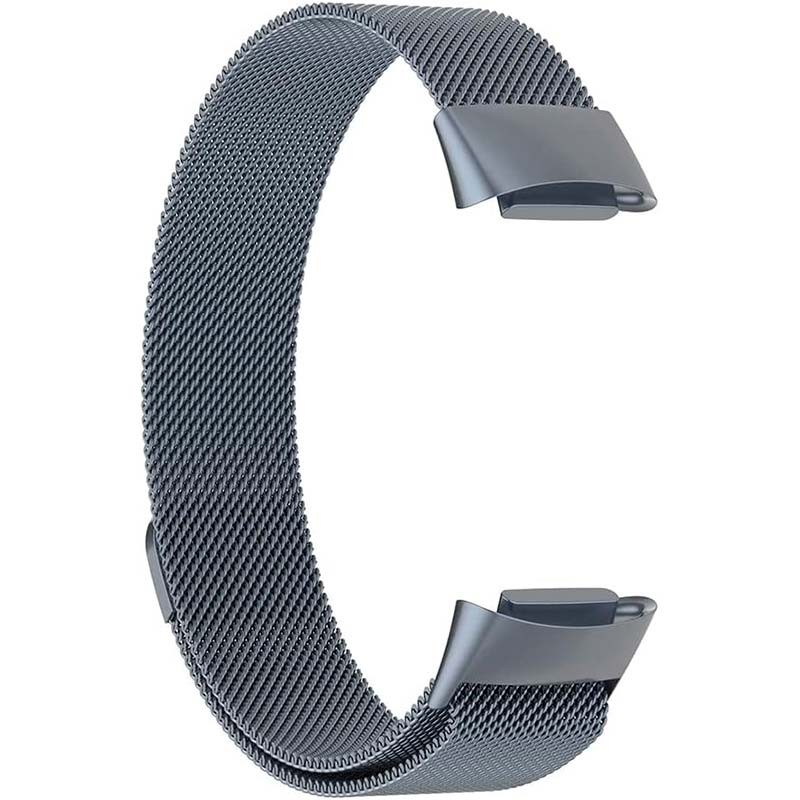 Bracelet milanais magnétique gris pour Fitbit Charge 6 - Ítem3