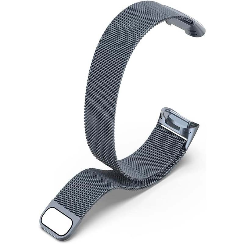 Bracelet milanais magnétique gris pour Fitbit Charge 6 - Ítem4