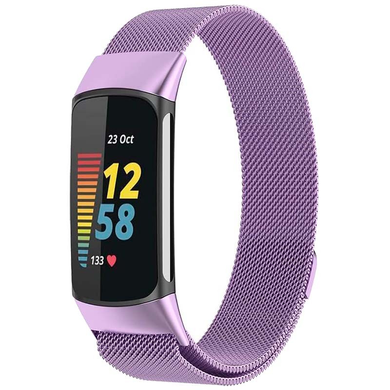 Bracelet milanais magnétique violet pour Fitbit Charge 6 - Ítem