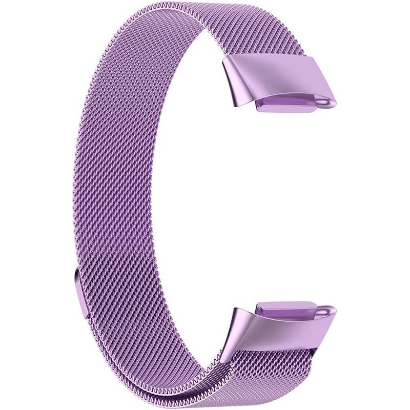 Bracelet milanais magnétique violet pour Fitbit Charge 6 - Ítem3