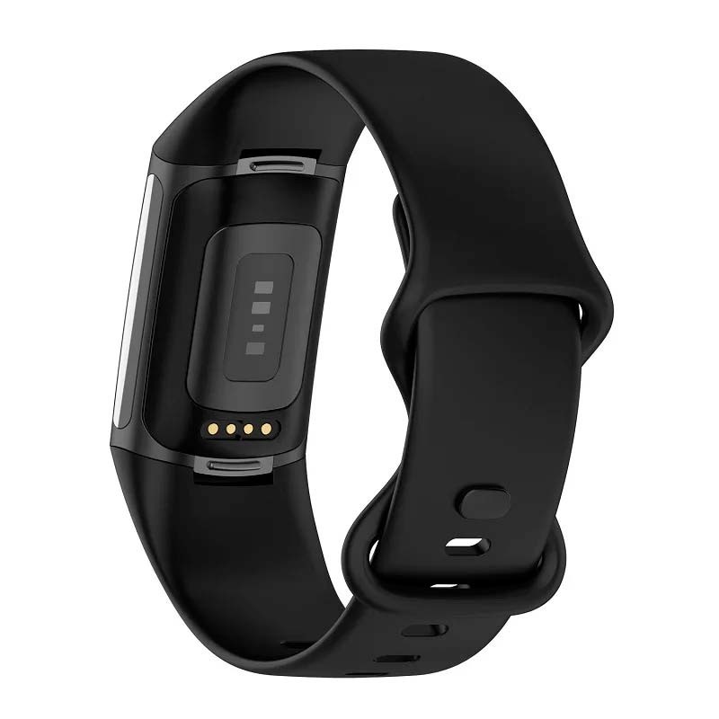 Bracelet en silicone noire pour Fitbit Charge 6 - Ítem1