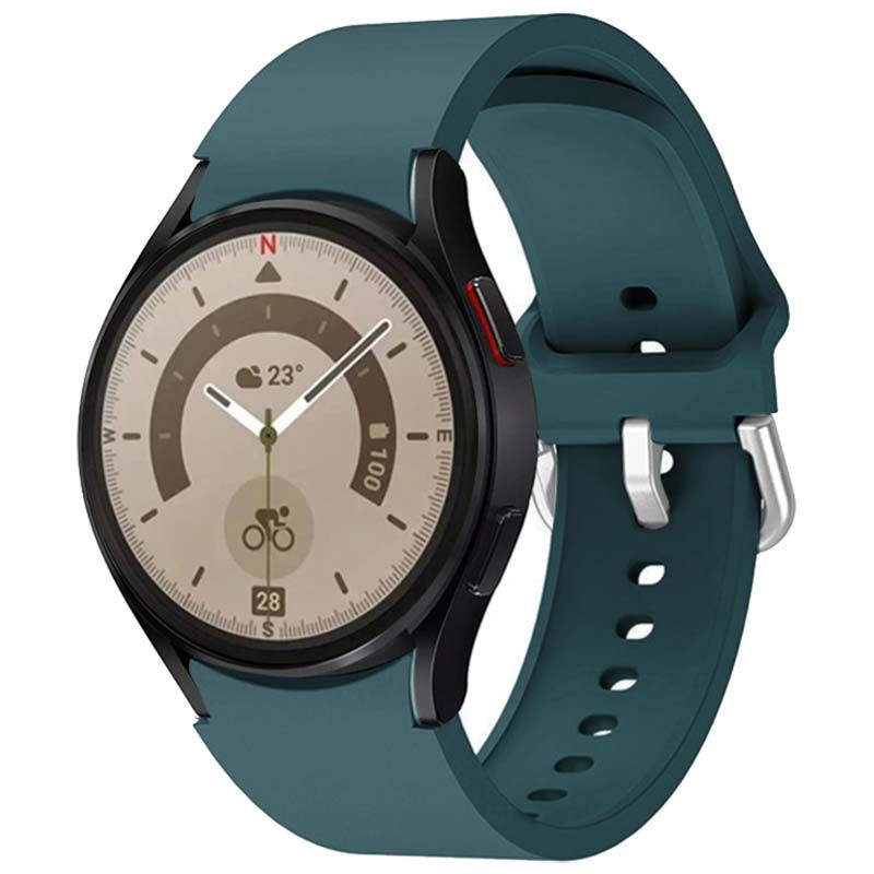 Pulseira de silicone verde escuro para Samsung Galaxy Watch - Item