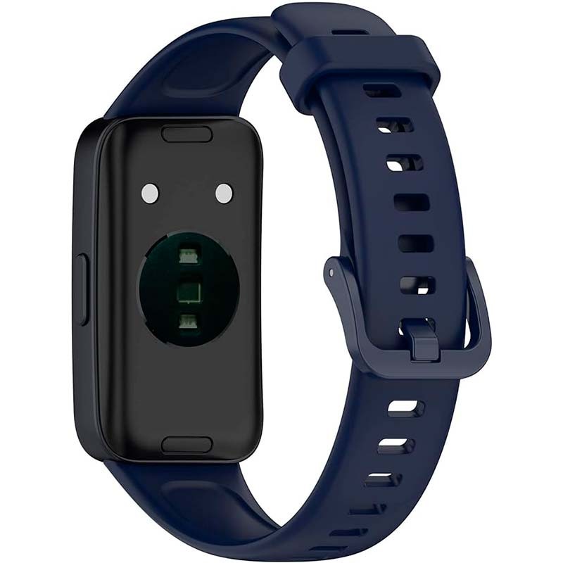 Pulseira de silicone compatível com Huawei Band 9 na cor Azul Marinho - Item1