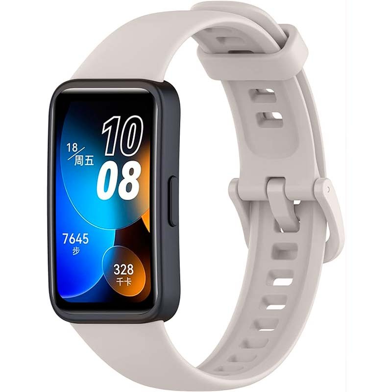 Correa de silicona compatible con Huawei Band 9 en color Gris Claro - Ítem