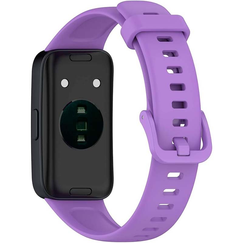 Correa de silicona compatible con Huawei Band 9 en color Morado - Ítem1