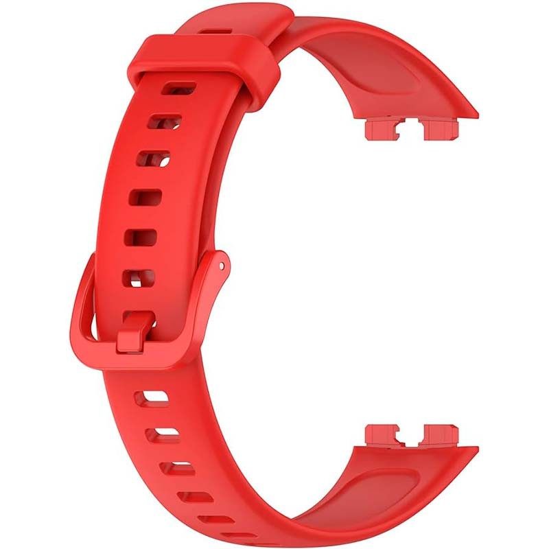 Correa de silicona compatible con Huawei Band 9 en color Rojo - Ítem2