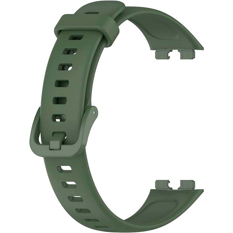 Correa de silicona compatible con Huawei Band 9 en color Verde Oscuro - Ítem2