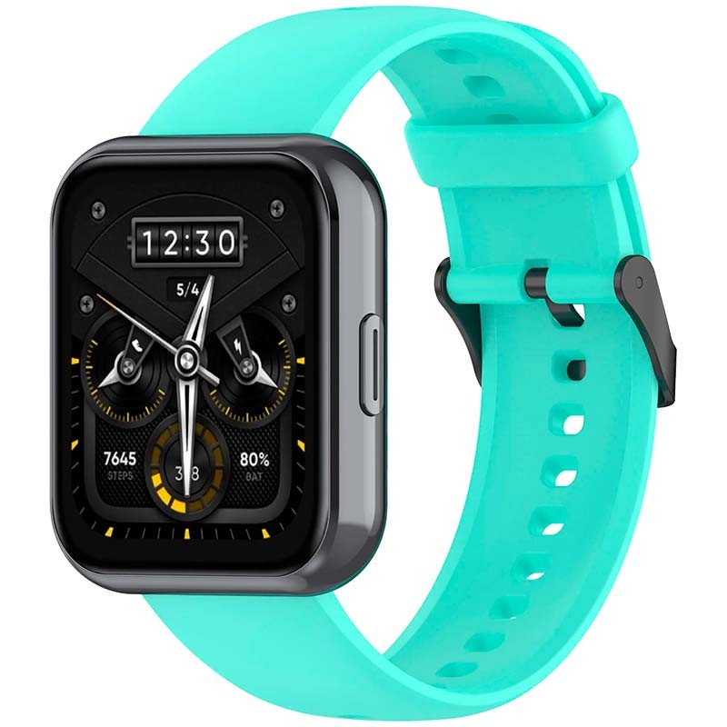 Bracelet en silicone turquoise pour Realme Watch 3 - Ítem