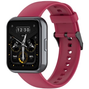 Bracelet en silicone bourgogne pour Realme Watch 3