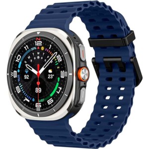 Pulseira de silicone Samsung Galaxy Watch Ultra Azul Escuro