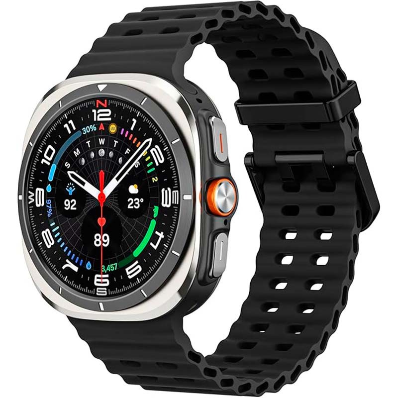 Bracelet en silicone Samsung Galaxy Watch Ultra Noir - Ítem