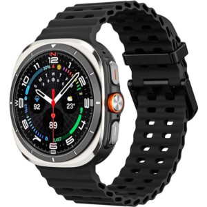 Pulseira de silicone Samsung Galaxy Watch Ultra Preto