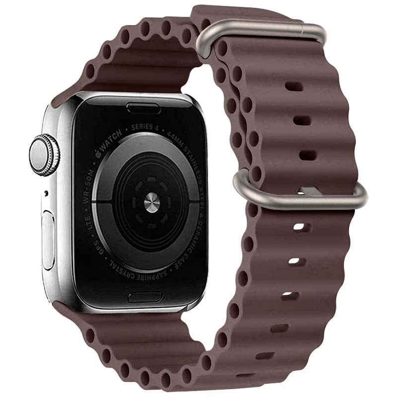 Bracelet Apple Watch 38/40/41mm Wave Brun - Ítem1