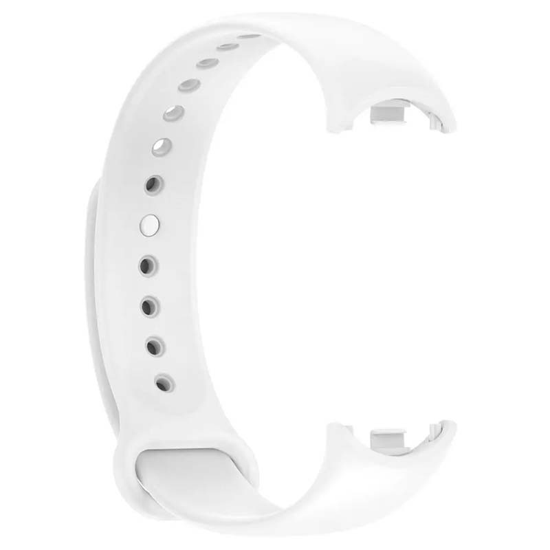 Bracelet en silicone compatible avec Xiaomi Smart Band 8 de couleur Blanc - Ítem