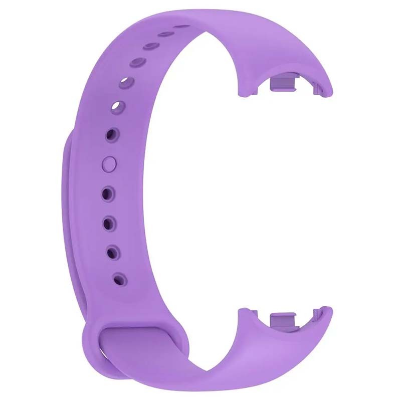 Correa de silicona compatible con Xiaomi Smart Band 8 en color Morado - Ítem