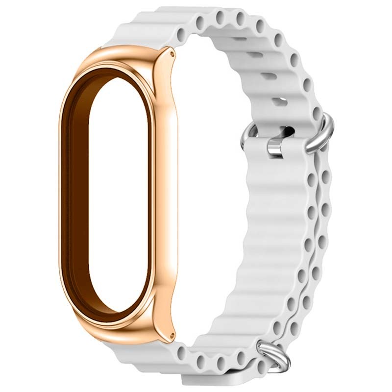 Bracelet Wave en silicone blanc pour Xiaomi Mi Smart Band 6 - Ítem