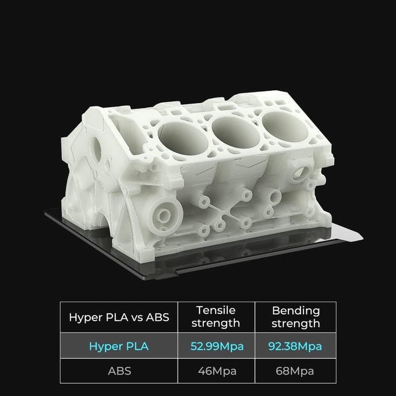 Filamento Creality Hyper PLA - 1.75mm - Impresión de alta velocidad hasta 600mm/s - Bobina de 1kg Color Marrón - Compatible con impresoras 3D FDM - Ítem3