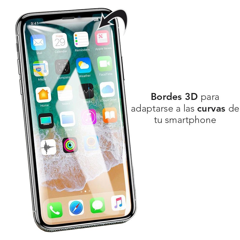 Comprar Protector de cristal templado Iphone X Full Screen 3D -  PowerPlanetOnline