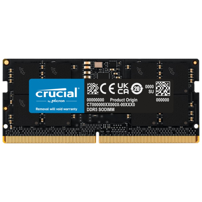 Crucial CT16G48C40S5 16GB DDR5 SODIMM 4800 MHz CL40 - Item