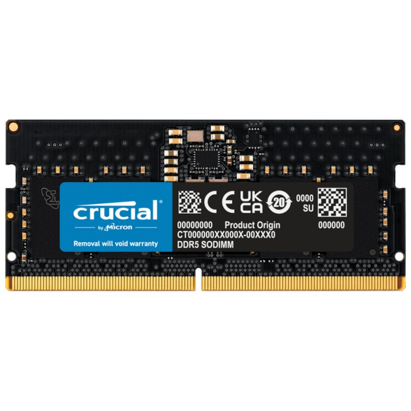 Crucial CT16G48C40S5 8GB DDR5 SODIMM 4800 MHz CL40 - Ítem