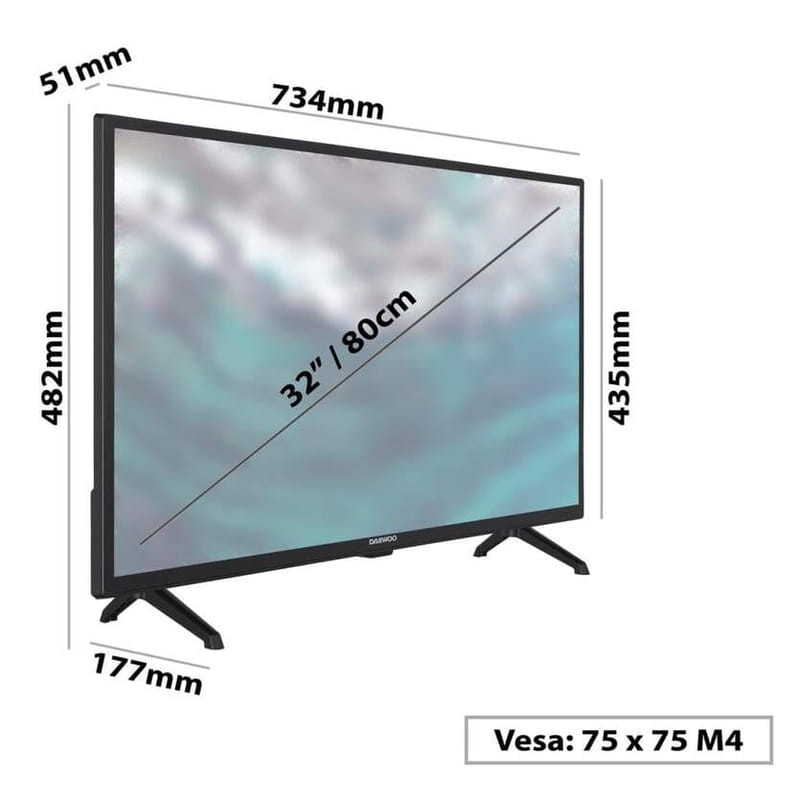 Daewoo 32DE14HL 32 HD - Televisor - Item4